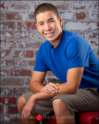 Senior photo shot in the studio.