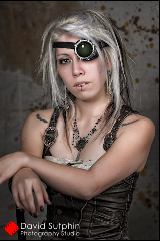 Portrait of a Steampunk girl.