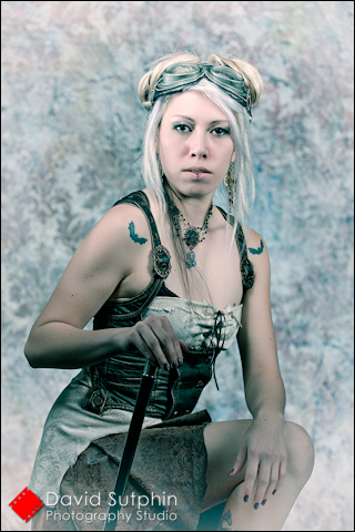 Antiqued Steampunk Portrait - David Sutphin Photography Studio